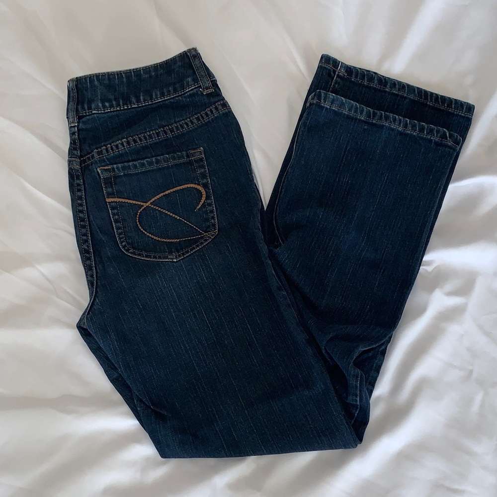 Chico's Deep Blue Straight Leg Jeans